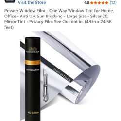American DuoLX Privacy Window Film One Way Mirror Tint 