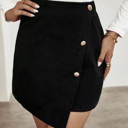 High Waisted button Front Skirt