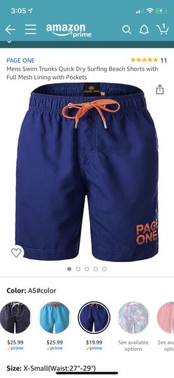 Page one swim trunks