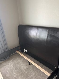 Bed Frame queen leather