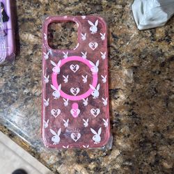 iPhone 15 Pro Max Pink Playboy Case – MagSafe Style