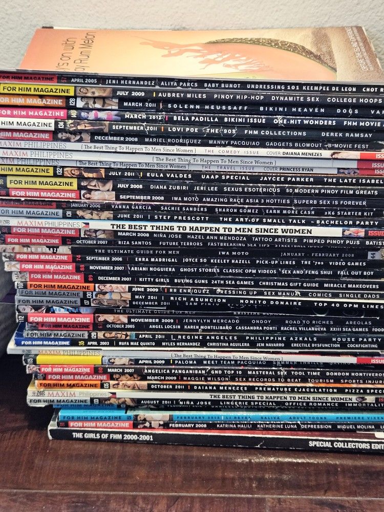 Collection of FHM MAXIM UNO magazines