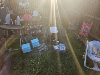 Take Everything For $20 BABY STUFF, TRAIN SET, SPORTS  DVDS