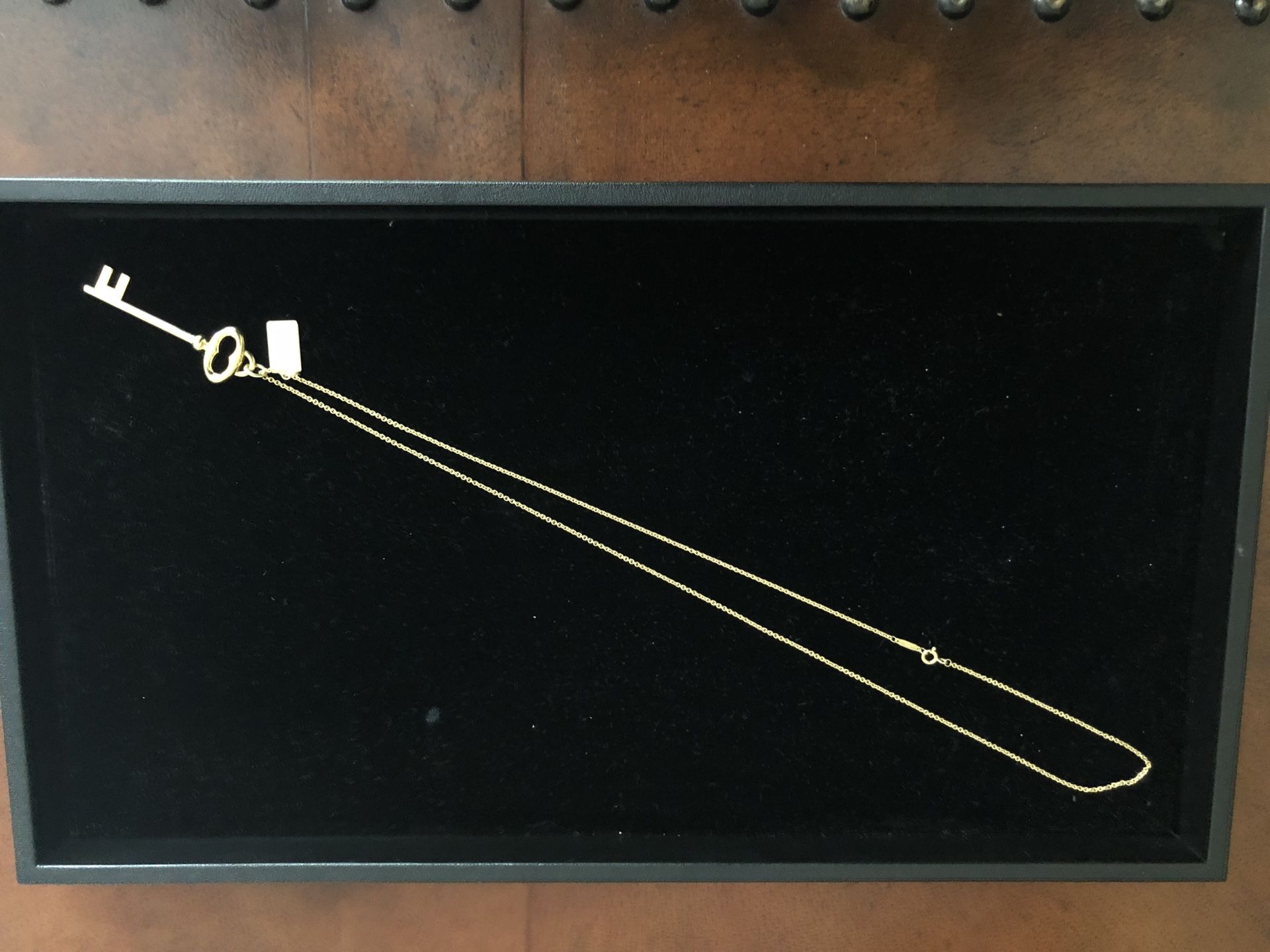 18K Tiffany gold necklace “24 inch”