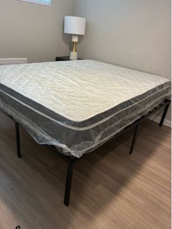 Full size bed with frame