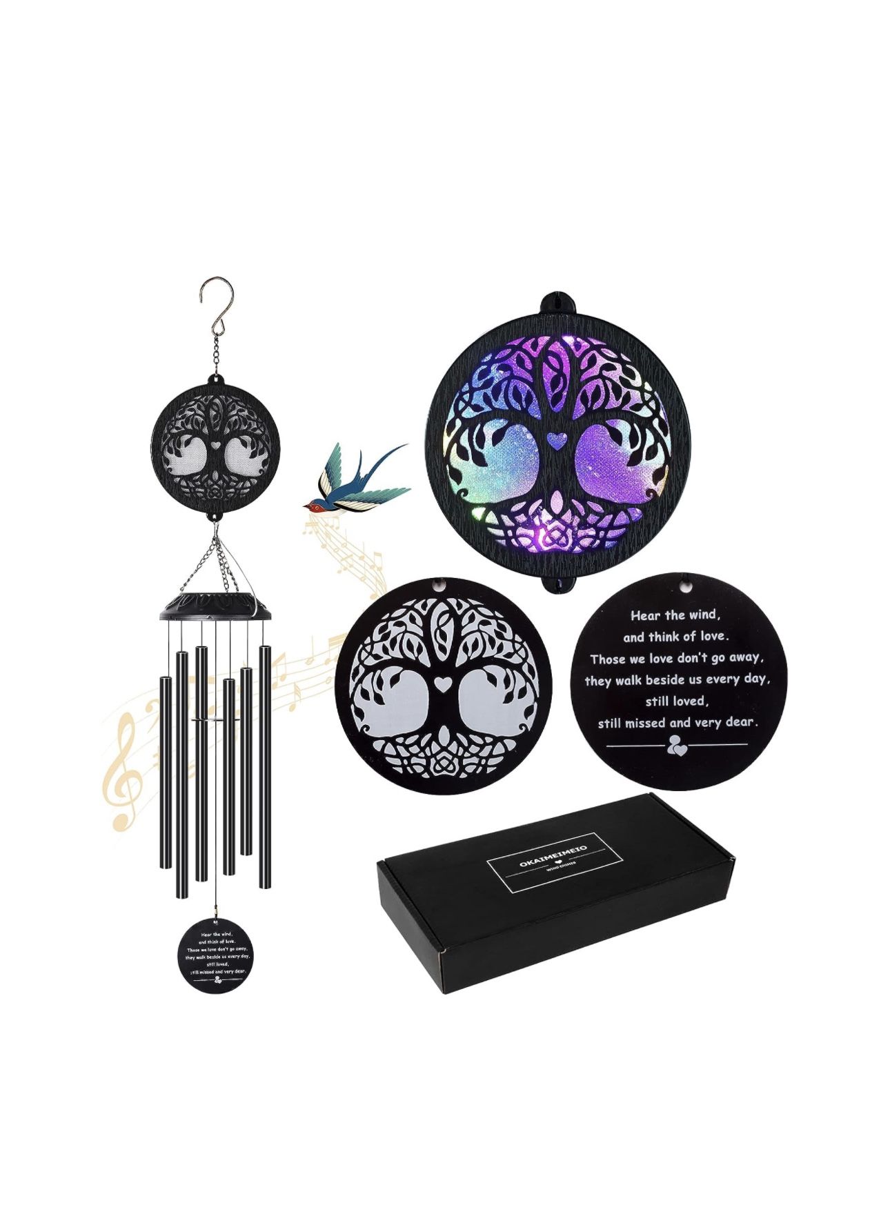 Solar Tree of Life Wind Chimes