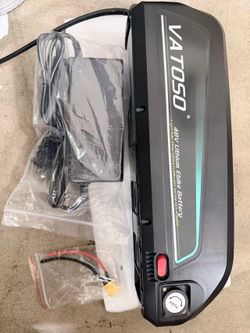 48V Lithium Ebike Battery, 12Ah, w/ 30A BMS, for Electric Bicycles & E-Motorcycles(100W-1500W), Includes 2A Charger XT60 Connector and Base (48V12AH (