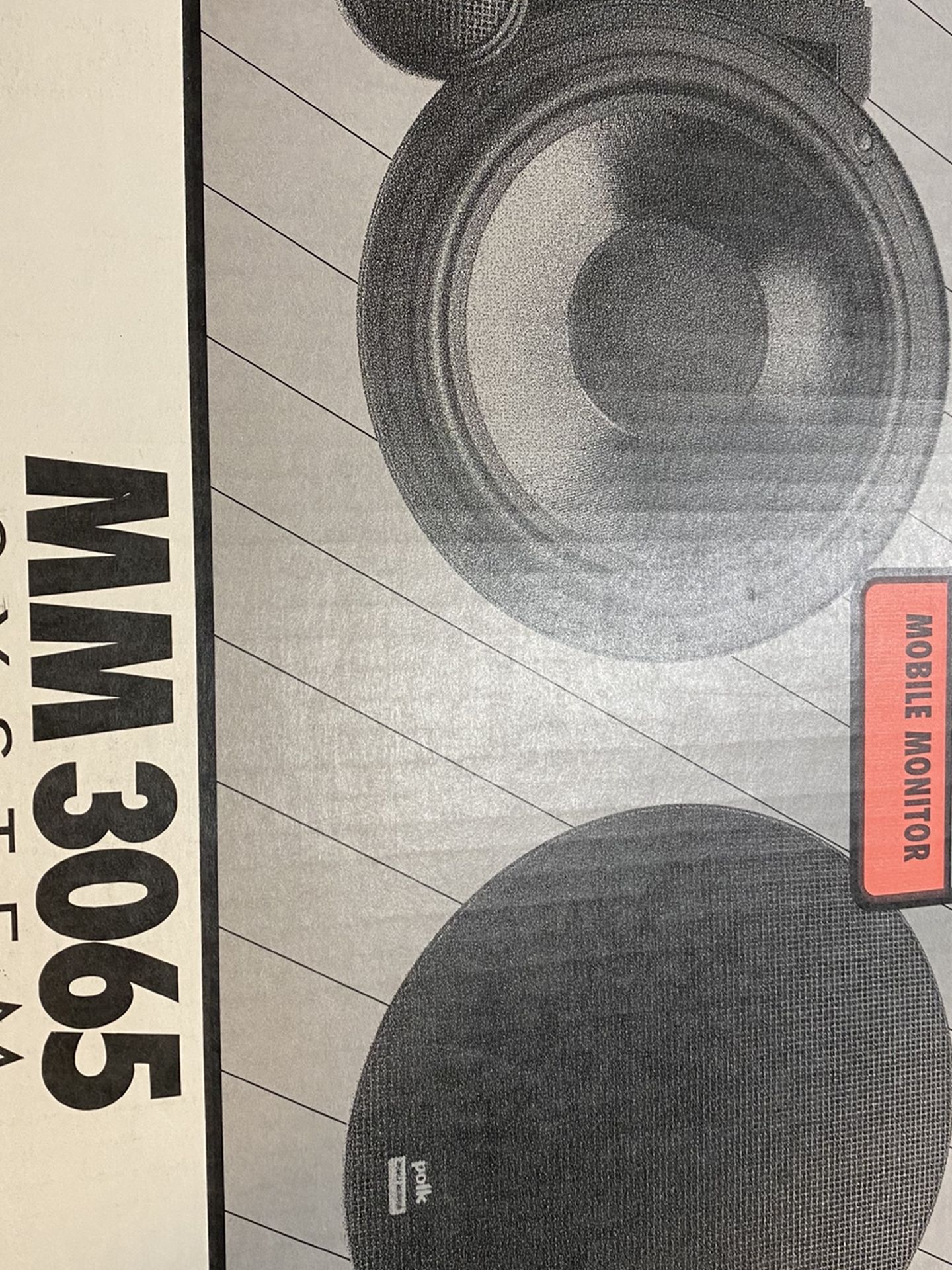 Old school Polk Audio MM3065 Component Speakers