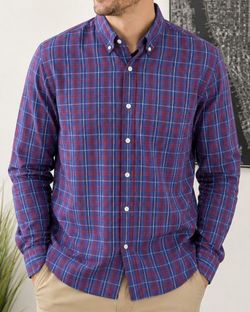 J.Crew Plaid Shirt Men's M Slim Fit 100% Cotton Made in Mauritius Y2K Vintage