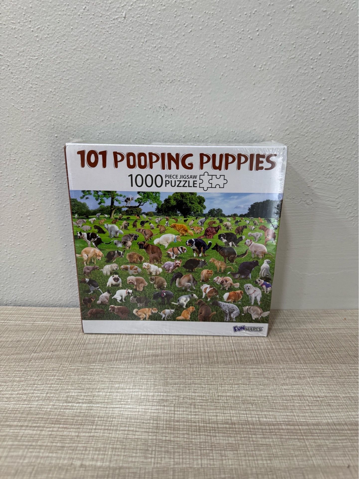 NEW 101 Pooping Puppies Puzzle - 1000 Piece Funny Jigsaw Puzzle Adults Kids Gift
