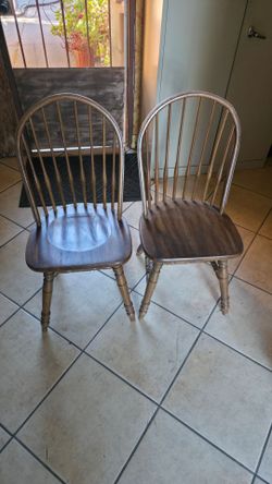 Pair of hardwood Chairs