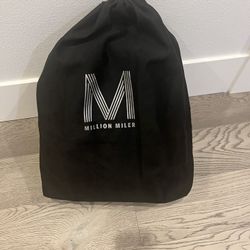 Million Miler Black Leather Backpack