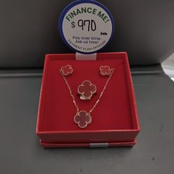 Necklace Earring  And Ring Set 14k 