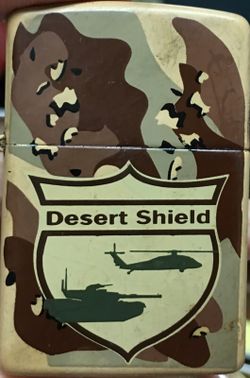 Desert Shield Zippo Lighter