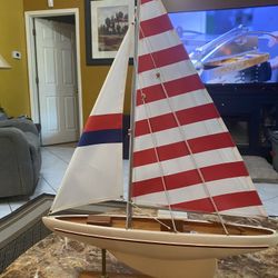 Decorative Wooden Sailboat