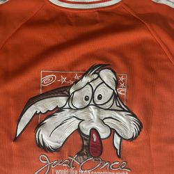 Vintage Wile E. Coyote Jersey Looney Tunes Warner 90s Size XL Warner Bros USA 