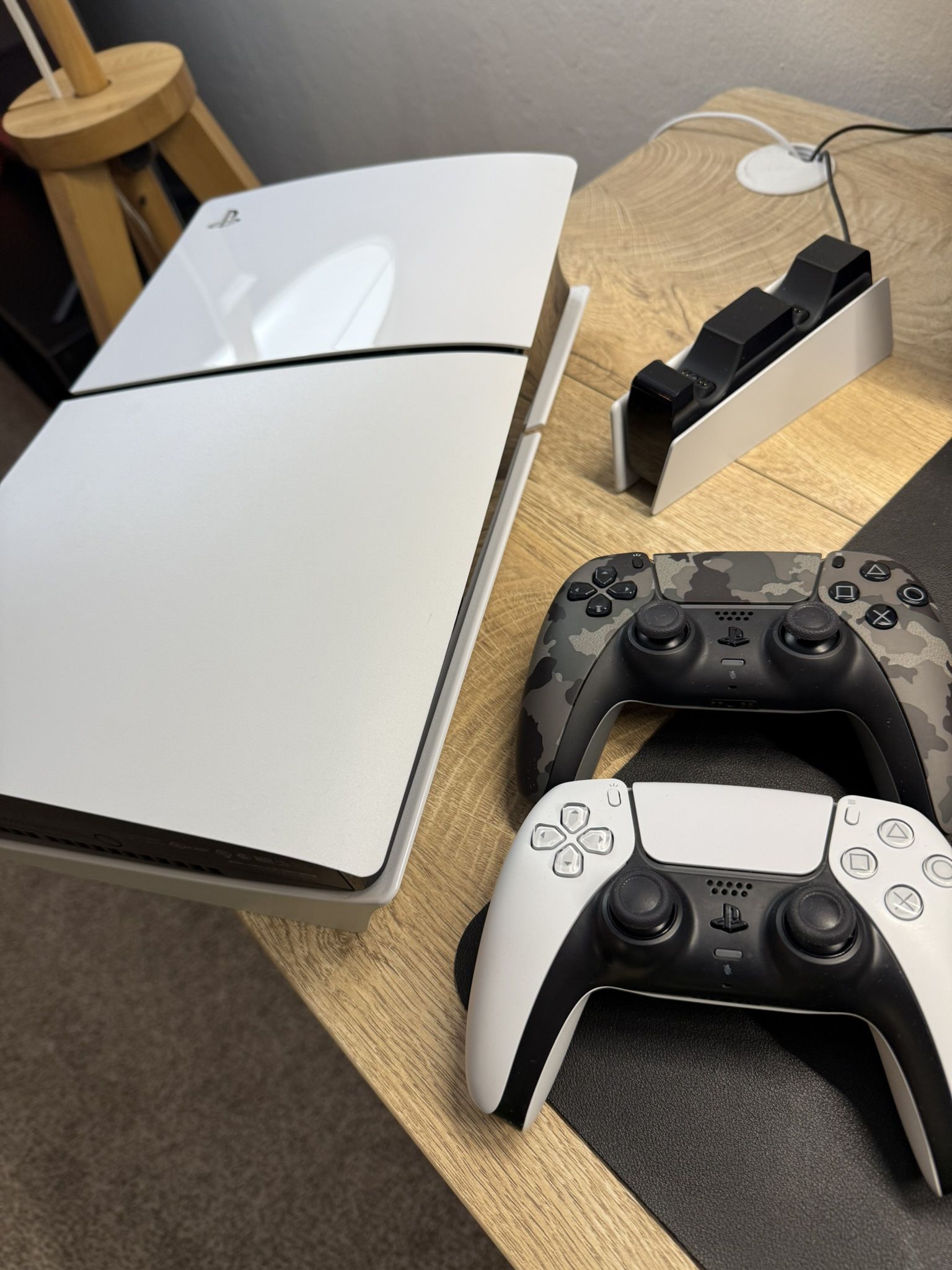 PlayStation 5 Slim (825GB) + 2 DualSense Controllers + Charging Dock