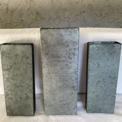 3 Metal Wall Hangings For Flowers 