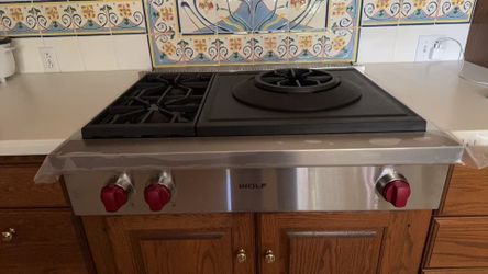 Wolf SRT362WLP 36 Inch Pro-Style Gas Range-top Stainless Steel
