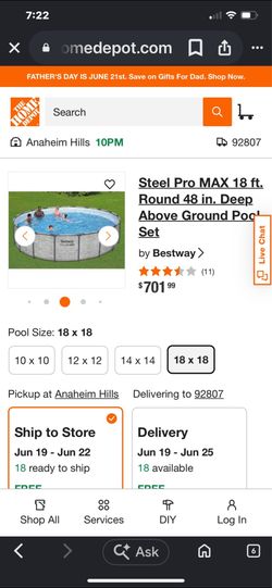 Pool Bestway 18x48in  with the filter pump ladder cover New