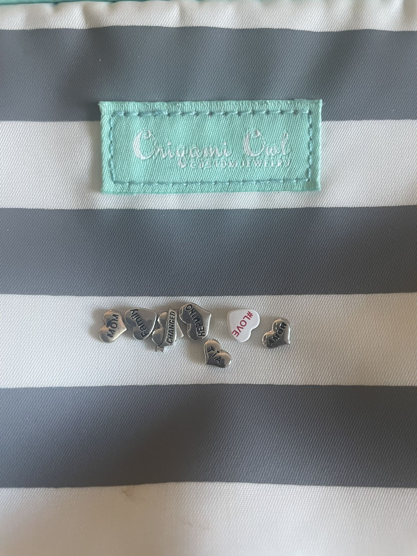 Heart and birthstones