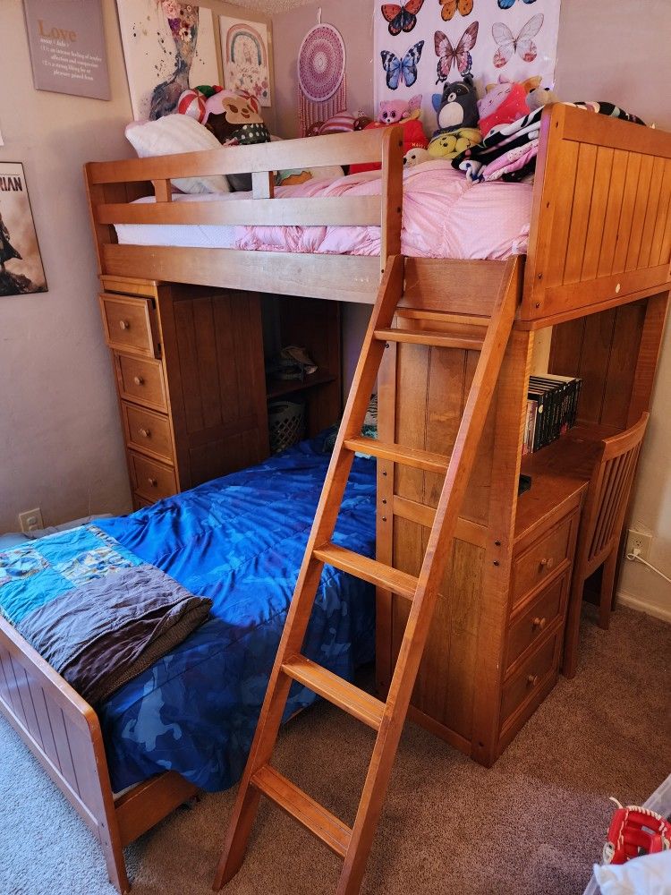 Bunk Bed Twin With Mattresses 