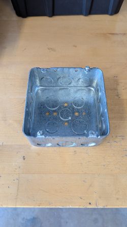 4.5" x 4.5" heavy duty double gang receptacle box