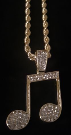 New!! Music Designer rope chain with stones