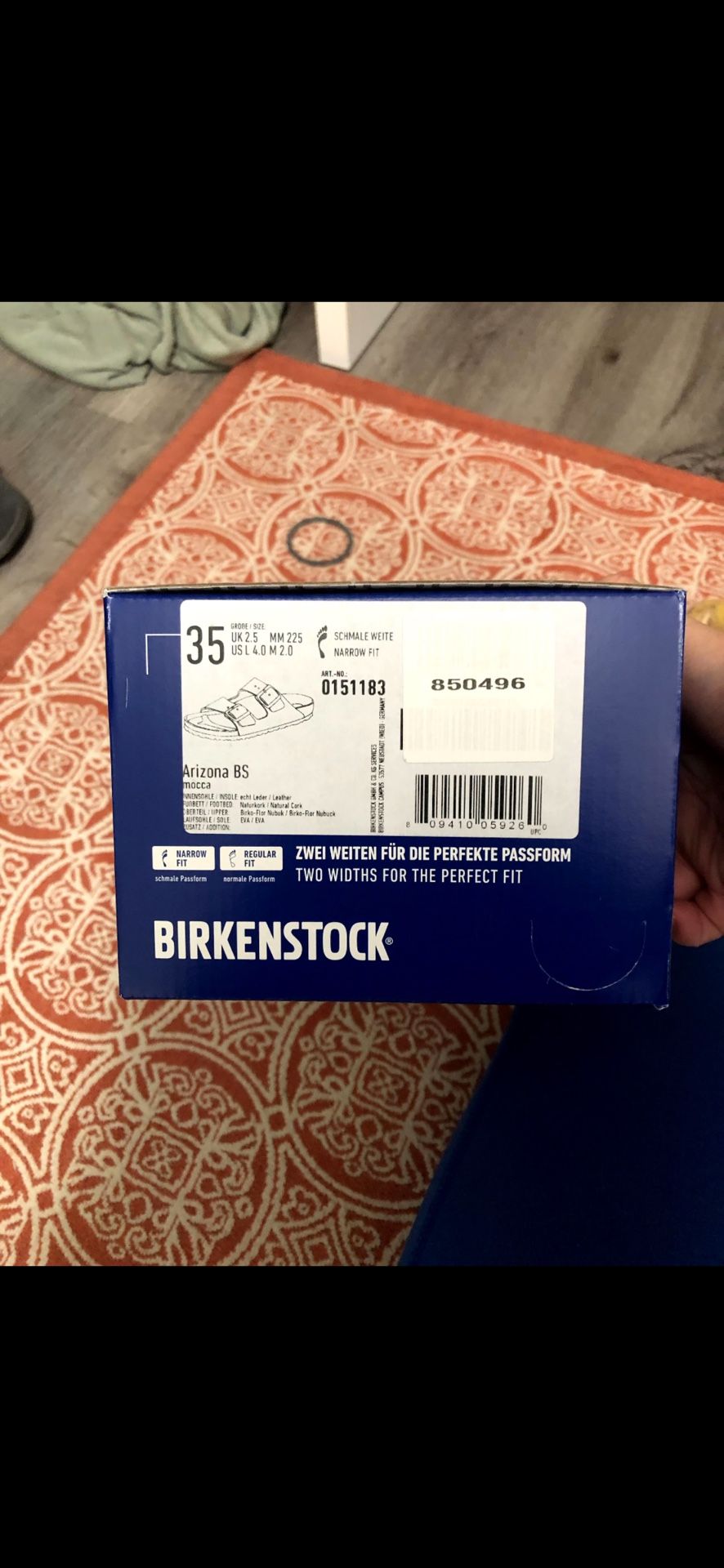 Birkenstock Arizona Mocha - size 35