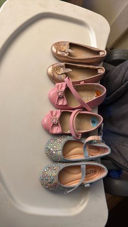 Girls Dress Shoes Lot of 3 Pairs 5-6T