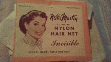 6 vintage nellie martin mesh hair net