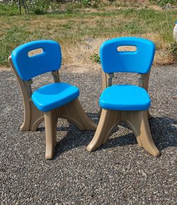 Two LIKE NEW Step 2 Toddler Chairs.