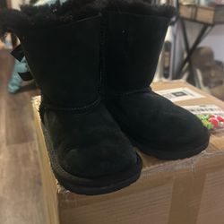 Ugg Toddler Bailey Bow Black 
