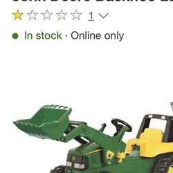 John Deer Peddle Tractor With Trailer 