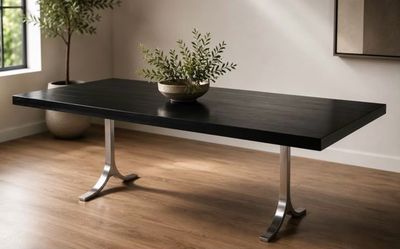 P Tendercool Desk / Table Wood with Metal Legs. Delivery $75