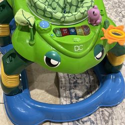 Delta Children Lil Play Station 4-in-1 Activity Walker - Rocker, Activity Center, Bouncer, Walker - Adjustable Seat Height - Fun Toys for Baby