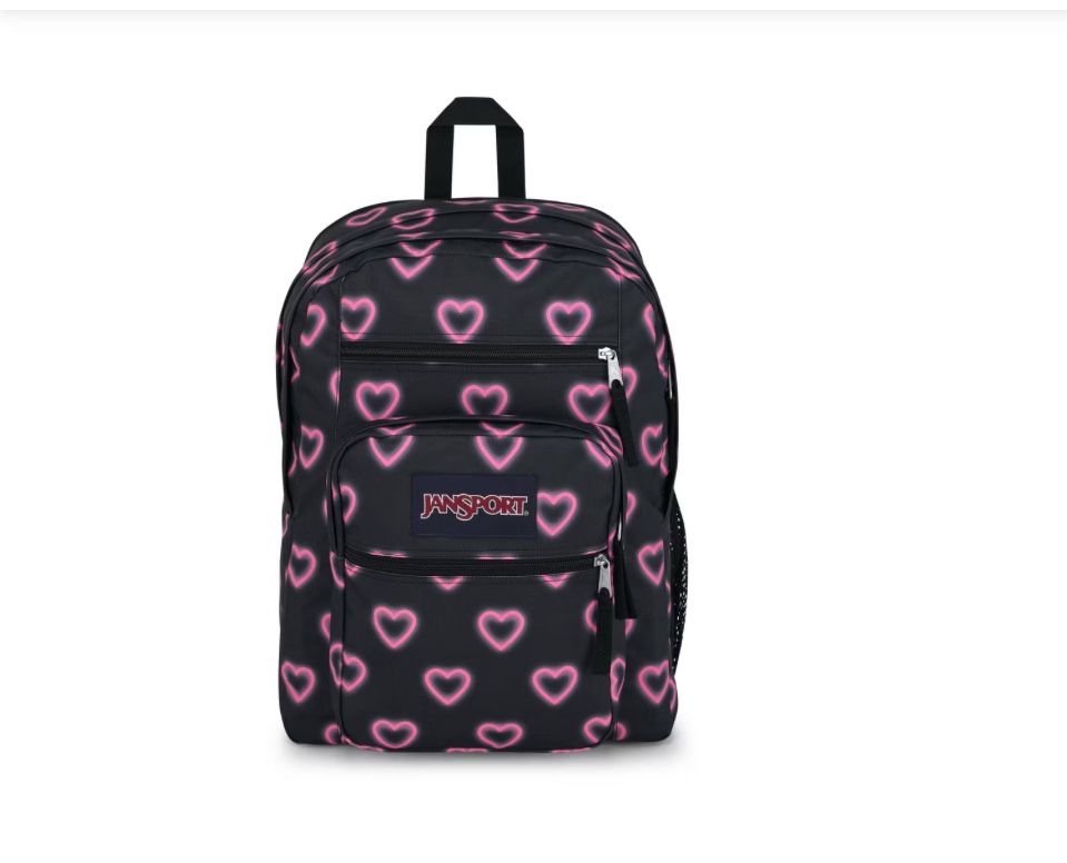 Jansport Backpack pink Hearts 