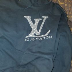 Louis Vuiton XXXXL Black Hoodie Print