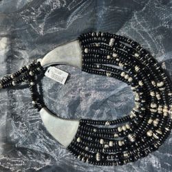 Black And White necklace
