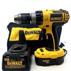 DEWALT DC725 HAMMER DRILL WITH BATTERY , Charge, Bag