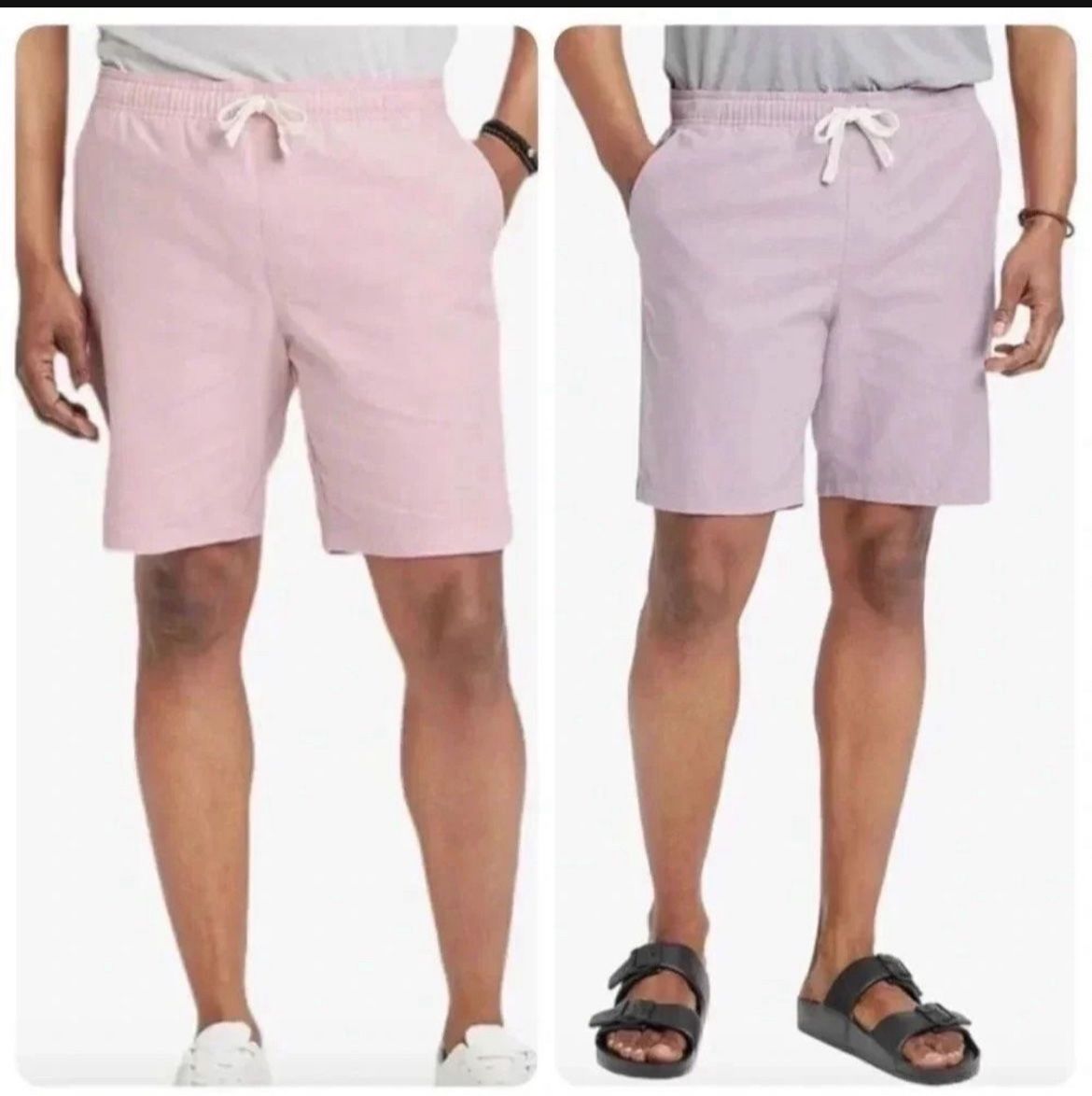 Goodfellow Everyday Short 8" inseam PINK PURPLE S M L  relaxed Fit drawstring