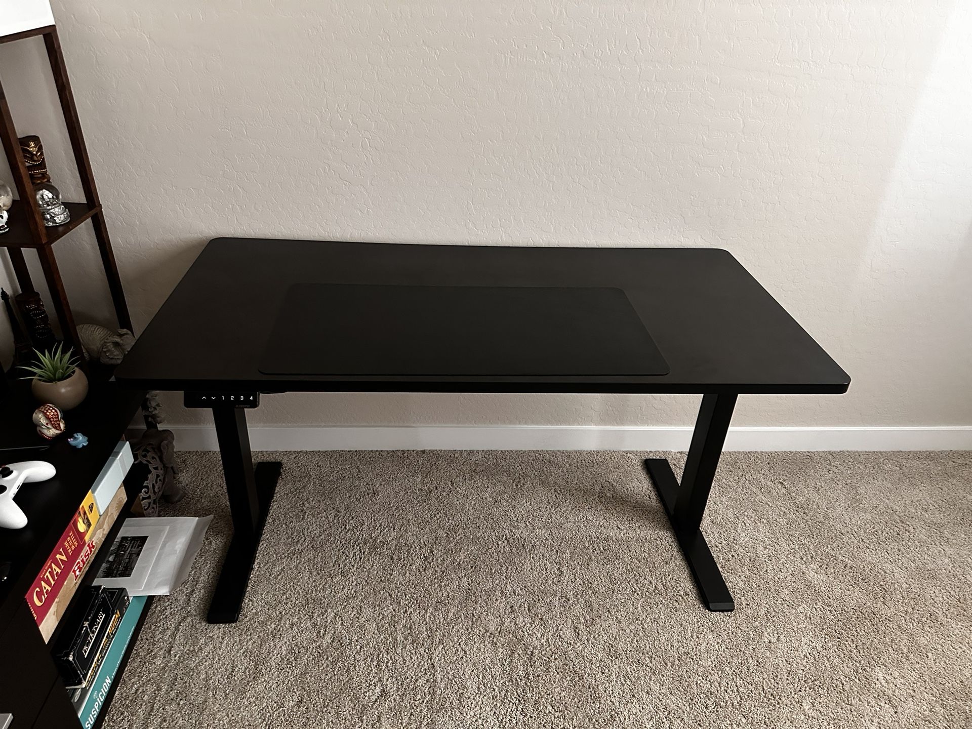Electric Sit-Stand Desk – Adjustable Height, Modern Black Finish
