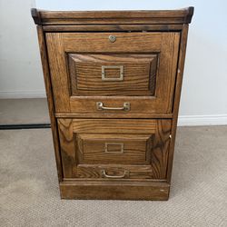 Solid Oak File Cabinets