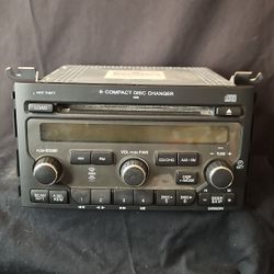 06-08 Honda Pilot 6 Cd Player XM Ready & Theft Code 39100-STW-A100 Good Conditio