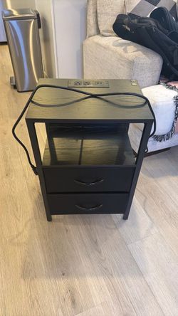 Nightstand with Built-In Charging Station