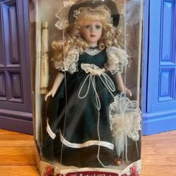 Collector's Choice Genuine Fine Bisque Porcelain 16” Doll Limited Edition w/COA