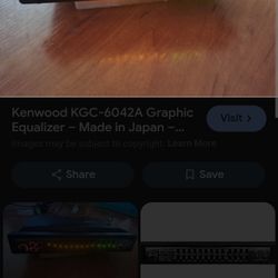 KENWOOD EQUALIZER Kgc-6042a NOS Excellent  Like NEW  Condition 