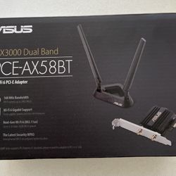 ASUS AX3000 PCI-E WiFi 6 + Bluetooth Card