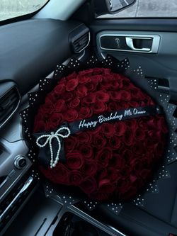 100 Rose Bouquet Ramo Buchon