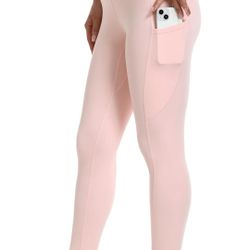 YUNOGA Women's High Waist Buttery Soft Athletic Yoga Pants 25" Inseam Leggings with Pockets